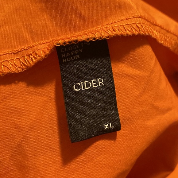 Orange Ruffle V-Neck Dress - Picture 5 of 5